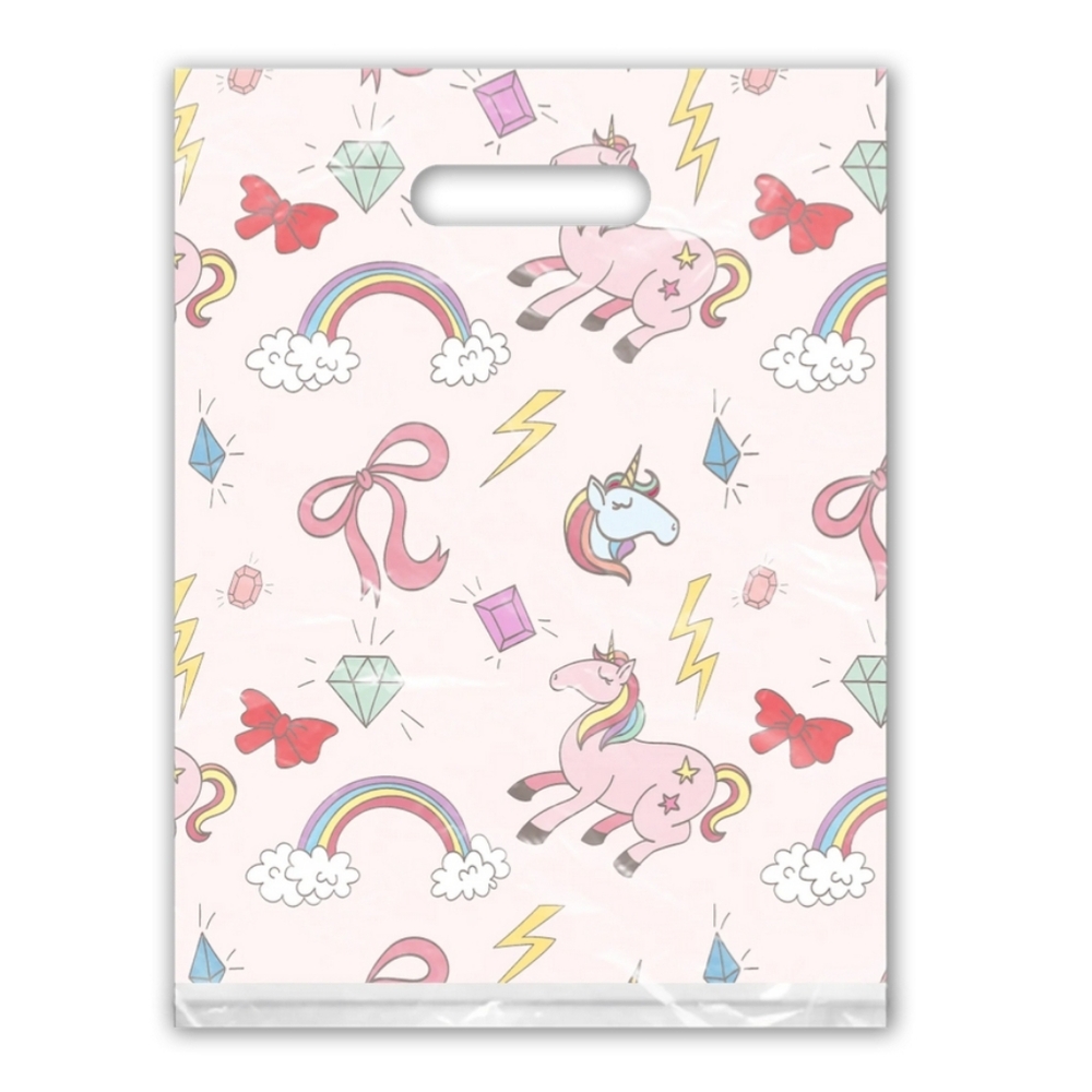 💕9x12 Rainbow Unicorn Designer Poly Bags With Handle!